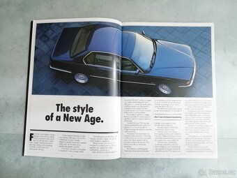 BMW E32 -složky s katalogy 1987 v angličtině -britská mutace - 8