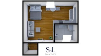 Nabízíme k pronájmu podkrovní byt o dispozici 1+kk v Mimoni, - 8