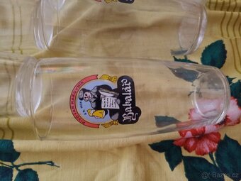 Prodám pivní skleničky Bakalář 0,5 l - 8