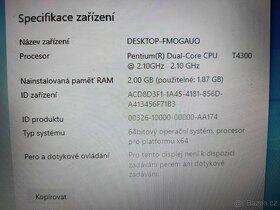 2-jádro ( 2 x 2,1Ghz)Toshiba L300, 500gb HDD,2gb RAM - 8