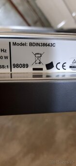 Nová vestavná myčka Beko 60 cm , BDIN38643C ZÁRUKA - 8