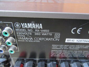 Nabízím receiver Yamaha. Plně funkční. Bez dálkového ovladač - 8