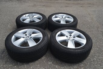 Š.Octavia III+IV- Zánovní 16 orig. Alu disky+ 205/55R16 letn - 8
