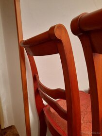 Starožitné dřevěné židle 6 kusů. - 8