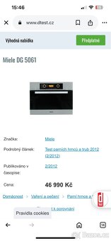 Parní trouba MIELE DG5061 vestavná - 8