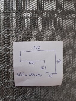 Velký rohový gauč, rozkládací s úložným prostorem - 8