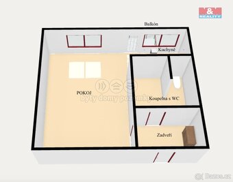 Pronájem bytu 1+kk, 27 m², Náchod, ul. Pražská - 8