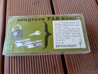 Sada 2 zámku FAB + 6 klíčů+ vysací zámek. - 8