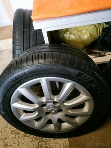 ALU kola Opel Astra Corsa 4x100 r16 Originál, pneu 205/55 - 8