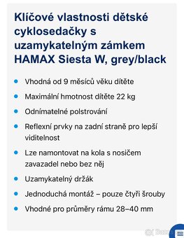 Cyklosedačka hamax siesta. - 8