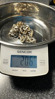 Set stříbrný řetěz a náramek / 206g - 8