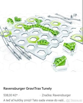Kuličková dráha GraviTrax - TUNELY - 8