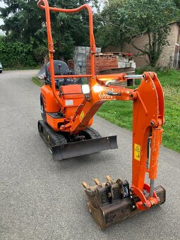 Prodám minibagr Kubota U10 s nulovým přesahem zádě - 8