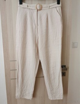 Lněný letní kostým dámský vel. M - 8