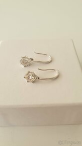 Visací náušnice s moissanity - 8