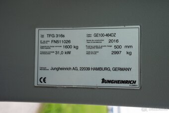 Vysokozdvižný vozík Jungheinrich TFG 316s (VV0050) - 8
