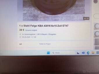Zimní sada kol Barum 195/65 R 15 5x112 - 8