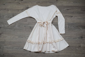 SVĚTLE HNĚDÉ ŠATY, vel. S/M - 8