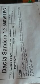 Dacia Sandero 1.2 benzin Lpg r.2015 - 8