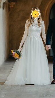 Krajkové svatební šaty - 8