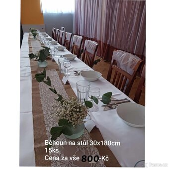 Sklenice, karafy, džbány , vázy, běhouny, svatba - 8