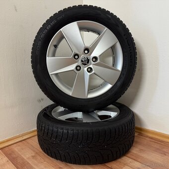 ŠKODA OCTAVIA 3 5x112 R16 ET46+ZIMNÍ 205/55R16 5mm - 8