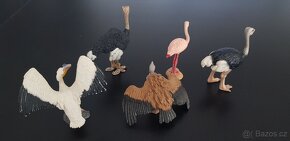Schleich ptáci pštros sova labuť papoušek sup plameňák ara - 8