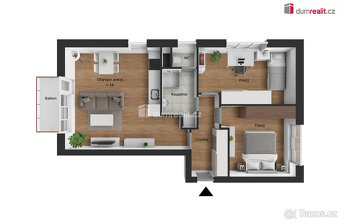 Pronájem bytu 3+kk, 65 m2, Ovesná, Hořovice - 8