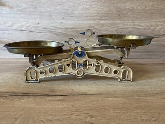 váhy staré váhy litinové váhy 5 kg miskové váhy - 8