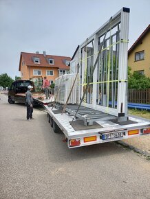 Autodoprava s hydraulickou rukou, písek, štěrk, beton - 8