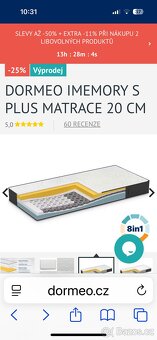 Matrace Dormeo Imemory  90/200-20cm - 8