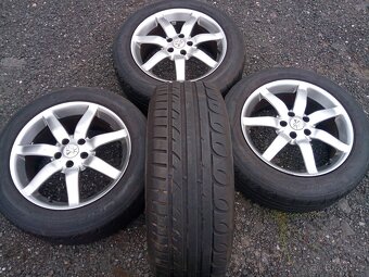 Alu kola R 17, ET 40, 5x108, vč. pneu 225/55 ZR 17 - 8
