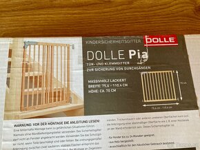 Dřevěná bezpečnostní zábrana 70 x 75-110 cm - 8