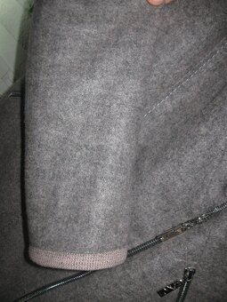 elegantní vlněný kabát šedolila XL/42 pošta zdarma - 8