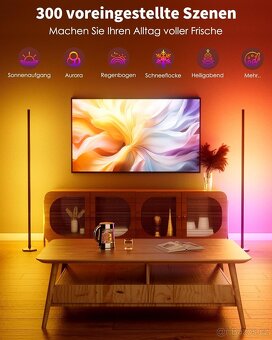 RGBIC LED stojací lampy (170 cm) s dálkovým - sada 2ks - 8