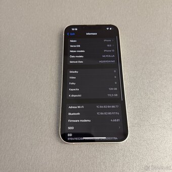iPhone 13 128GB bílý, bez škrábance, záruka - 8