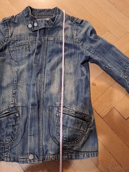 Bunda džínová sleva 50 % bunda Kenvelo vel. M - 8