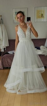 Krásné nové princeznovské svatební šaty -m/l - 8