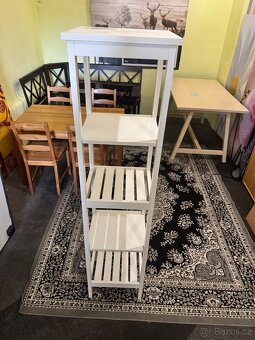 Hezký bílý koupelnový regál IKEA HEMNES - 8