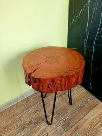 Stolek, stolička, třešeň,masiv, dekorace,doplněk, doplňky - 8