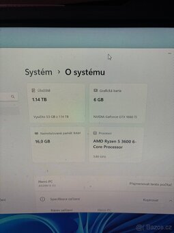 Herní PC - GTX 1660Ti, Ryzen 5, 1Tb + SSD, 16Gb RAM, Win 11 - 8