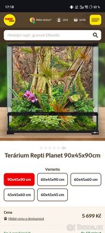 Terárium 90x45x90 chameleon - 8