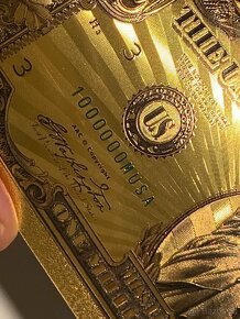 zlacená bankovka 1 000 000,- USD - 8