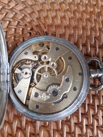 Stříbrné 3 plášťové kapesní hodinky - 8