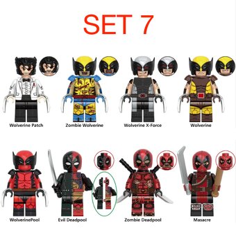 Figúrky Superhrdinovia (8ks) typ lego 2 - nové - 8