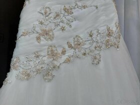 Svatební šaty MK Paris 36-38 na vysokou nevěstu - 8