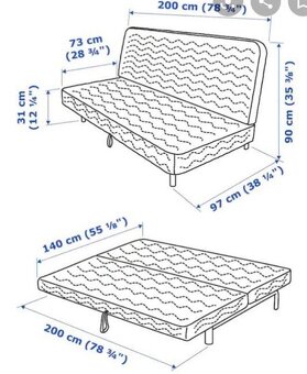 Rozkládací pohovka IKEA Beddinge - 8