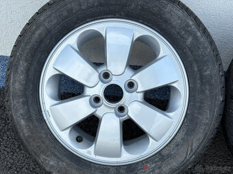 Alu kola Kia 4x100 R14, 5ks, celoroční pneu - 8