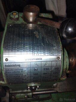 Soustruh Schramm & Lichner, stolovy soustruh - 8