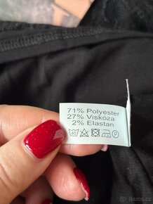 Černá krajková částečně podšitá sukně Vabacci - 8